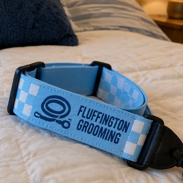 Customer photo of a custom kids ukulele strap